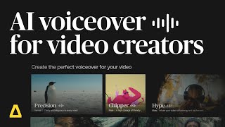 Easily bring your story to life with highquality AI voiceovers for any type of video [upl. by Sueaddaht737]