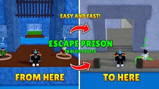 BEST WAY TO ESCAPE PRISON WITHOUT DELETING YOUR FRUIT  Roblox Blox Fruits [upl. by Nired]