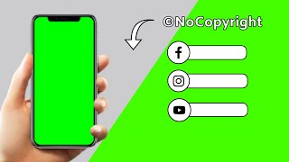 No Copyright Social media Follow Intro  Green Screen  Chroma key  Nice Techno [upl. by Chadwick]