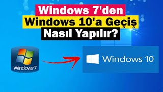 Windows 7den Windows 10a Geçiş Nasıl Yapılır   USB CD DVD YOK [upl. by Hseyaj285]