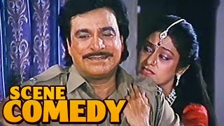 Kader Khan amp Aruna Irani Comedy Scene  Kab Tak Chup Rahungi  Aditya Pancholi Amala Akkineni  HD [upl. by Lirrad]