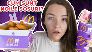 MCDONALDS BTS MEAL REVIEW CELE MAI BUNE NOI SOSURI CajunSweet Chili [upl. by Attiuqram357]