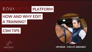 EQUIMETRE HOW AND WHY EDIT A TRAINING [upl. by Ennaehr]