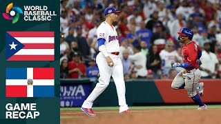 Puerto Rico vs Dominican Republic Game Highlights  2023 World Baseball Classic [upl. by Childers15]