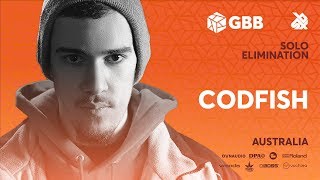 CODFISH  Grand Beatbox Battle 2019  Solo Elimination [upl. by Orfurd]