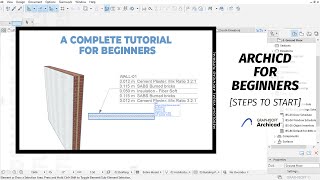 ArchiCAD Complete Tutorial for Beginners  Basic Fundamentals Steps to Start [upl. by Earla]