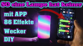 DIY LEDLampe mit APPSteuerung und über 80 Effekten  Arduino [upl. by Saddler]