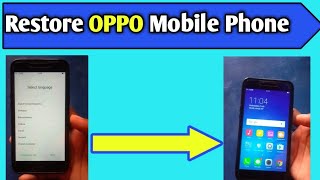 How to restore mobile open  OPPO Mobile  mobile restore marne ke baad kaise khola jata hai [upl. by Ruon]