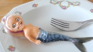 Eating a LIVING MERMAID ASMR eating sounds [upl. by Anwahsak]