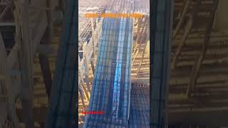 Stairs shetring steel fixing poring steelbuildingconstruction civilengineering shortsvideo [upl. by Etnuhs]