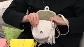 Isaac Mizrahi Live Bridgehampton Pebble Leather Crossbody with Shawn Killinger [upl. by Rosse]