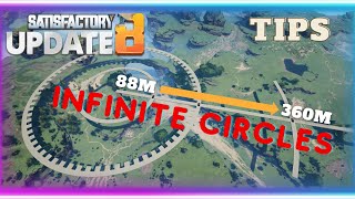 Curve MASTERMIND The Secret to Unleashing ANY Size Circle in Satisfactory 10  Tips and Tricks [upl. by Cocks]