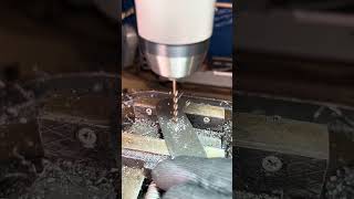 Drilling holes for mounting the knife handle Steel N690 [upl. by Ewold]