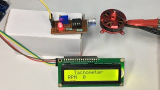 Simple Tachometer RPM counter using proximity sensor [upl. by Silvanus]