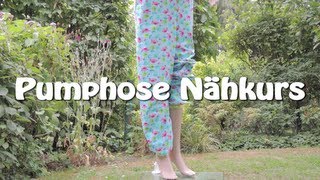 PUMPHOSE NÄHEN FÜR ERWACHSENE  DIY  Nähen für Anfänger  Tutorial [upl. by Godfry]