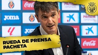 Rueda de prensa de Pacheta  29 septiembre [upl. by Adrahs]