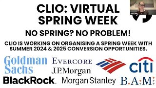 quotNo Spring No Problemquot Clio Banking amp Finance Virtual Panel Event [upl. by Tse]