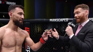 Javid Basharat Octagon Interview  UFC Vegas 67 [upl. by Atisusej]