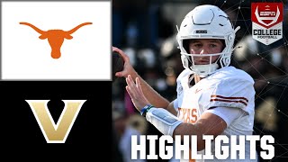 Texas Longhorns vs Vanderbilt Commodores  Full Game Highlights  ESPN College Football [upl. by Milde]