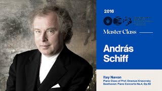 Sir András Schiff Piano Master Class 2016  Itai Navon [upl. by Nedyarb]