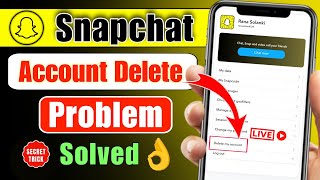 Security Restrictions Please Try Again From Tiis Device After 72 Hour  Snapchat Account Delete 2024 [upl. by Ateekan]