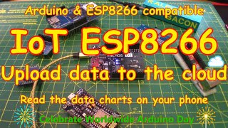 138 Internet of Things IoT with an ESP8266 Thingspeak Live Demo [upl. by Obla]