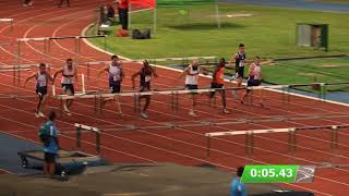 Ruan De Vries wins men Senior 110m Hurdles [upl. by Idnar]