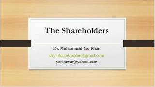 The Shareholders  Types of Shareholders  Internal Share holders  External Shareholder  AGM [upl. by Ilime717]