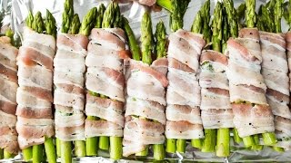 Chef Beckys Bacon Wrapped Asparagus for your Grill [upl. by Avehstab]