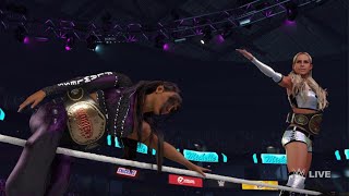 WWE 2K24  Michelle McCool VS Rhea Ripley [upl. by Ocer]