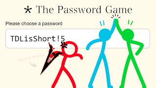 Lets Make The BEST Password  The Password Game [upl. by Meehsar]