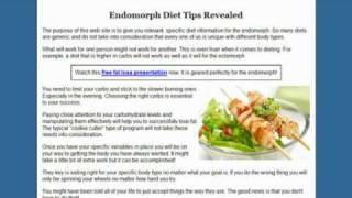 Endomorph Diet  3 Tips That Will Always Work [upl. by Ahsercul]