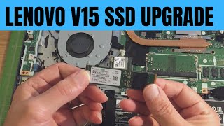 How To UPGRADE Your Lenovo V15ADA Laptop Hard Drive To SSD M2 [upl. by Imyaj654]