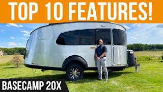 TINY OFFROAD CAMPER  Top 10 Features Of The Airstream Basecamp 20X [upl. by Fasano]