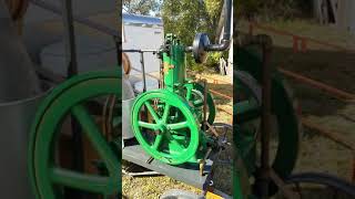 Hit and miss engine making ice cream at Florida Flywheelers 2020 [upl. by Settera431]