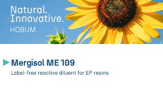 Mergisol ME 109  Labelfree reactive diluent for EP resins [upl. by Clemmie880]