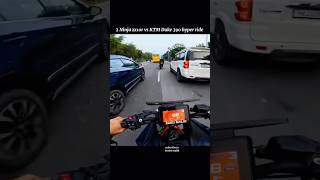 150k views 2 Kawasaki Ninja zx10r vs KTM hyper ride with traffic bikes ytshorts shorts viralvideo [upl. by Enneire91]