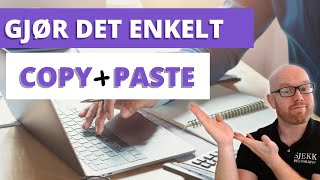 Regnskap i Fiken vår favoritt juksemetode for enkelt regnskap Copy paste [upl. by Silsby]