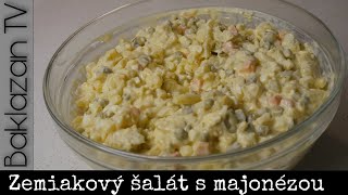 Zemiakový šalát 🥔123  Recept na nielen vianočný zemiakový šalát s majonézou Zaručene ten najlepší [upl. by Chloras]