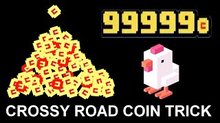 CROSSY ROAD CHEAT THE COIN TRICK  How to get unlimited Coins Android iOS  Ad Glitch  No Hack [upl. by Enyrehtak]