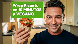 Prepara Este Wrap Picante Vegano en 10 Minutos [upl. by Yelnet]