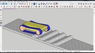 Model Tank designing Assembly Animation and Motion in Sketchup using MsPhysics Plugin [upl. by Rehpotsirh]