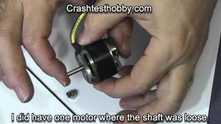 Brushless motor shaft modification to pusher configuration [upl. by Alliuqat858]