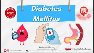 Diabetes Mellitus Pediatric Nursing Nclex Quick Tips [upl. by Farly]