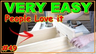 EASY TO MAKE  WOODWORKING PROJECT THAT PEOPLE LOVE VIDEO 49 woodworking woodwork [upl. by Anileme]