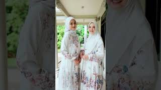 Gamis lebaran vlog fashion best muslilah lebaran [upl. by Eima]