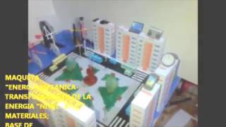 MAQUETA CREATIVA ENERGIA MECANICA A ELECTRICA [upl. by Labannah977]