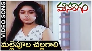 Mouna Ragam Telugu Movie Song  Mallepoola Challagali  Revathi  Mohan  layaraja [upl. by Skiba]