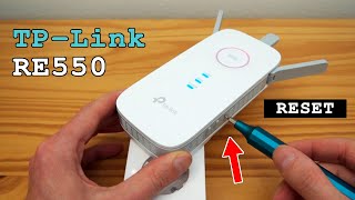 TPLink RE550 WiFi Extender • Factory reset [upl. by Sacttler986]