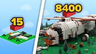 LEGO Сrashed Aircrafts in Different Scales  Comparison [upl. by Ahseen]